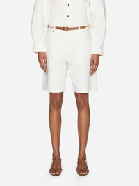 FRAME The Leisure Short in natural clean - women's shorts - detail view