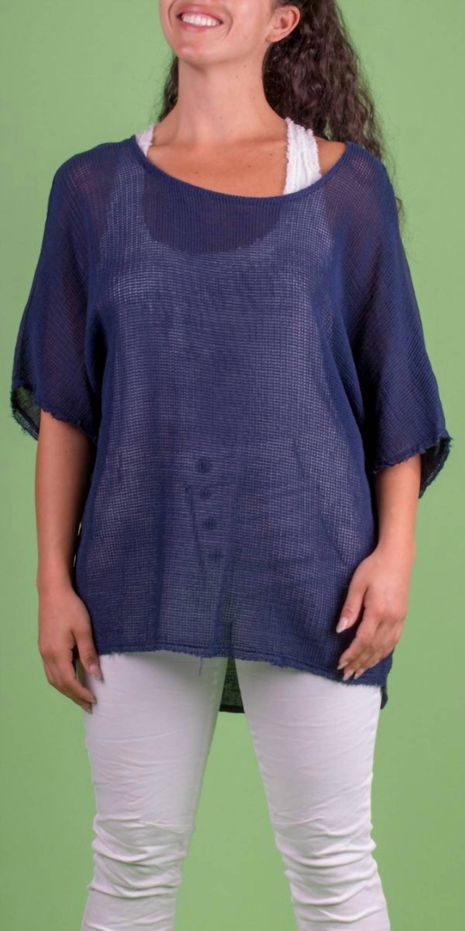 Gigi Moda - Calandra Linen Kaftan Top