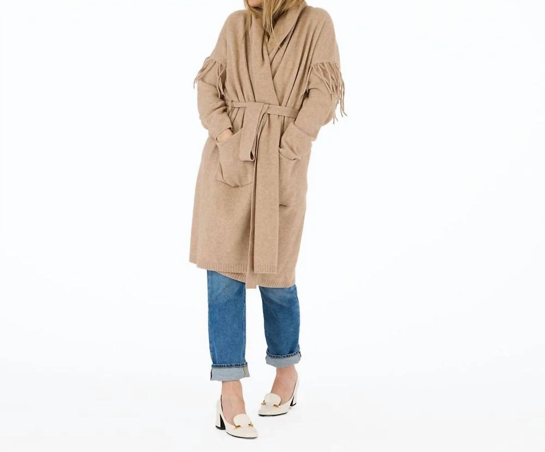 Kerri Rosenthal - Cali Fringe Long Sleeve Cardigan