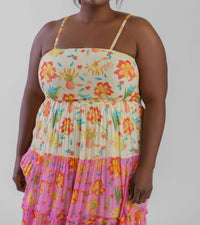 Guapa - Nargis Shimmer Sunset Maxi Dress - Plus