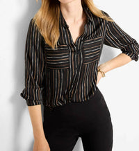 Nic + Zoe - Mini Painted Stripe Shirt