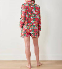 Printfresh - Meowy Christmas Long Sleeve Top & Shorts Set