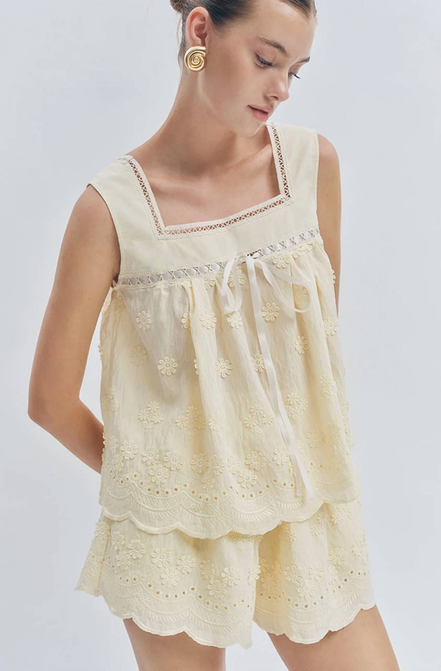 Maude Club - Odette Square Neck Top