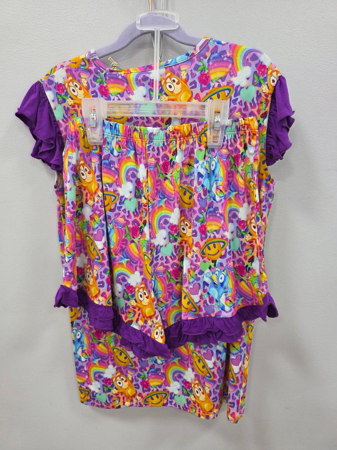 Charlies Project - Girl's Retro Pups Two Piece Loungewear Set