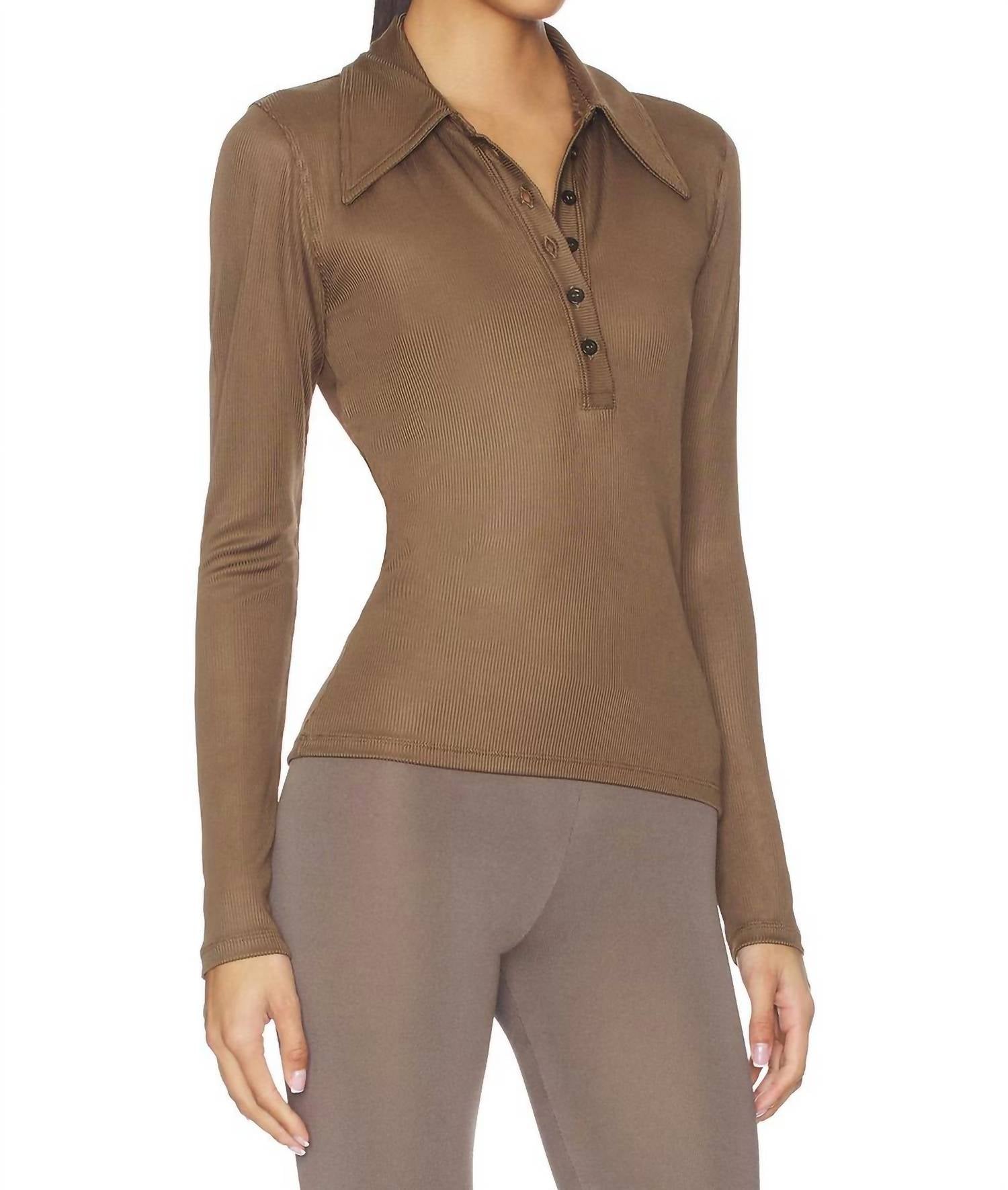 Citizens Of Humanity - Shaea Long Sleeve Henley Polo