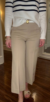 Lysse Miranda Straight Leg Trouser Pant in taupe - women's pants