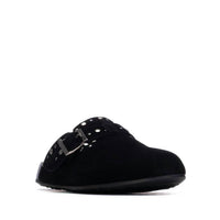 Xti Women's Suede Clogs in black - women's shoe