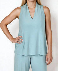 Sympli - Deep V Trapeze Tank Top