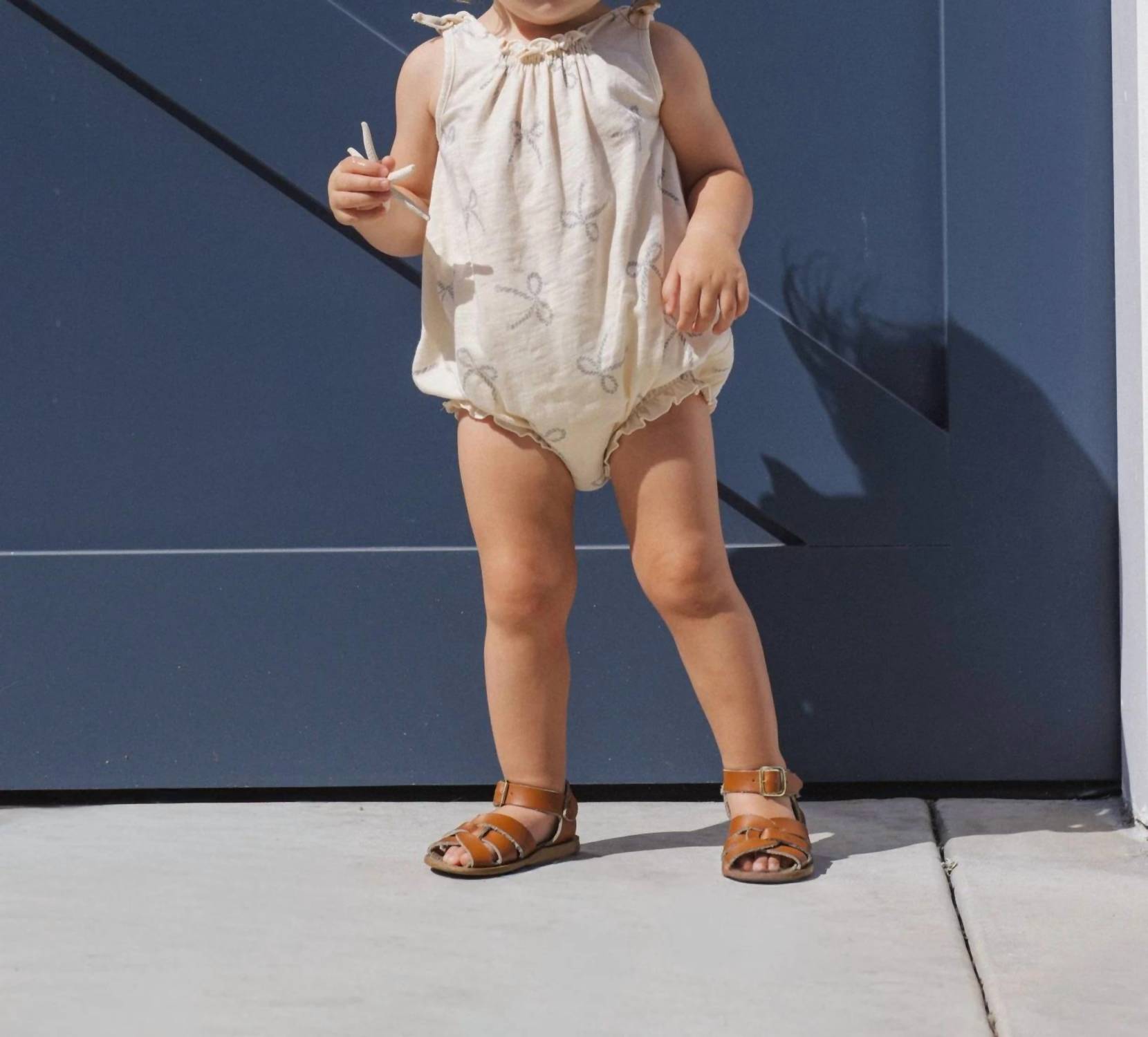 Rylee + Cru - Girl's Shoulder Tie Bubble Onesie