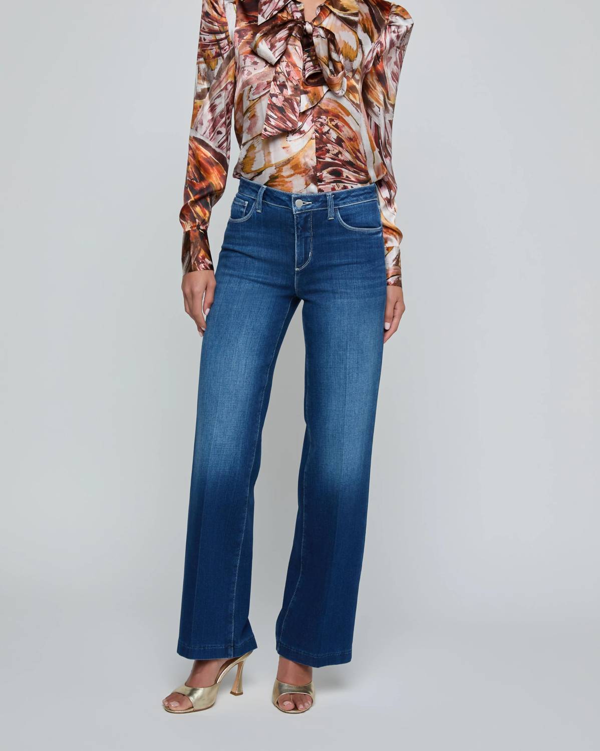 L'Agence - Scottie Wide-leg Jeans