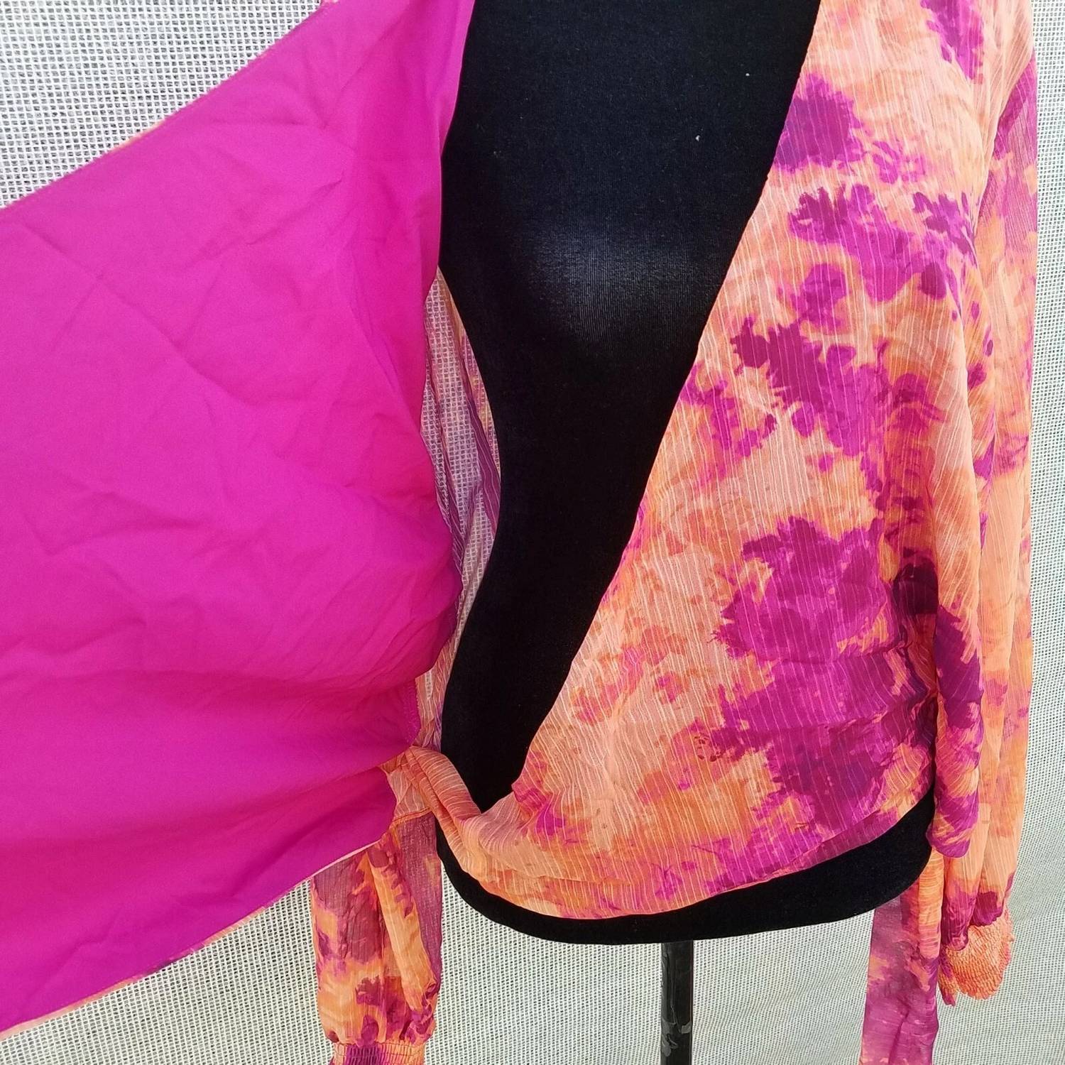 Bar Iii - Long Sleeve Wrap Blouse