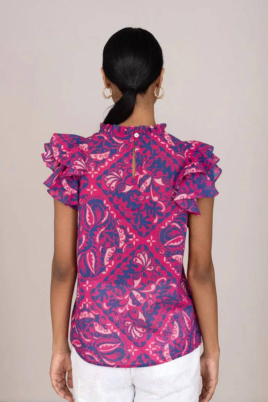 Banjanan - Banjanan Klara Ruffled Shoulder Top