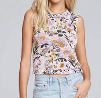Saltwater Luxe - Zehra Sleeveless Floral Sweater Top