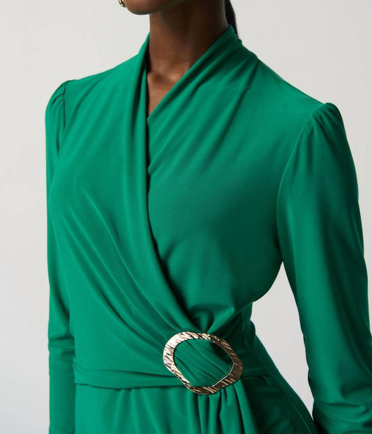 Joseph Ribkoff - Long Sleeve Wrap Dress