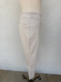 Renuar Women's Coastal Breeze Capri Pants in oyster - women's pants - detail view