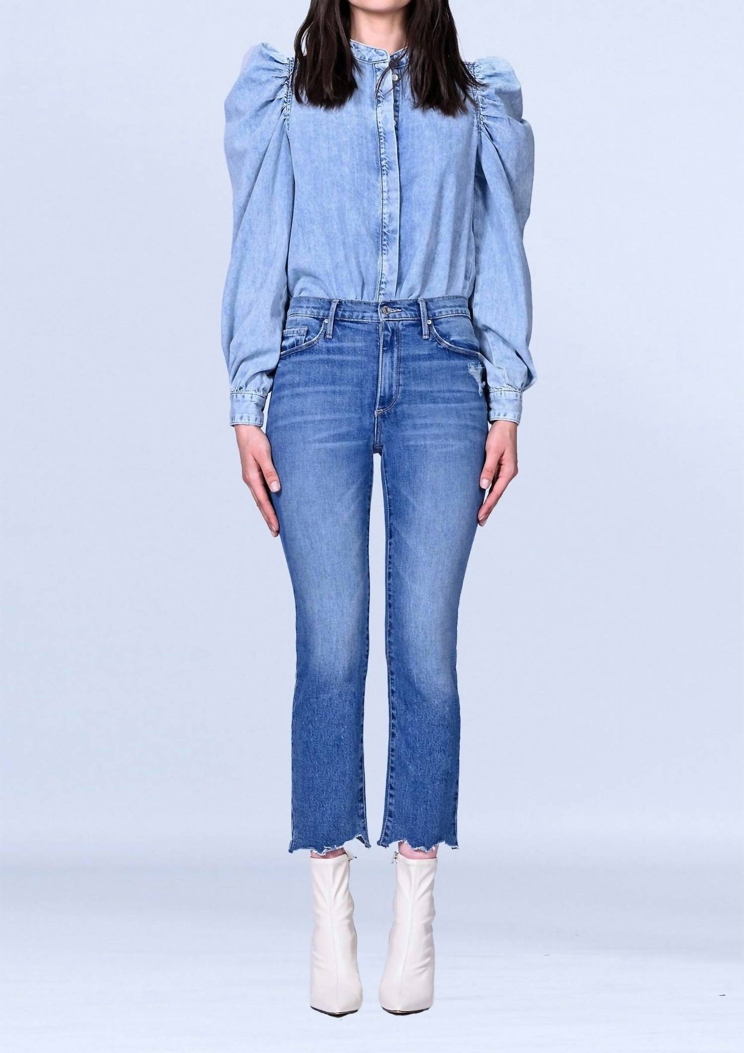 BLACK ORCHID Brooke Straight Crop Jean in new religion - women's jeans