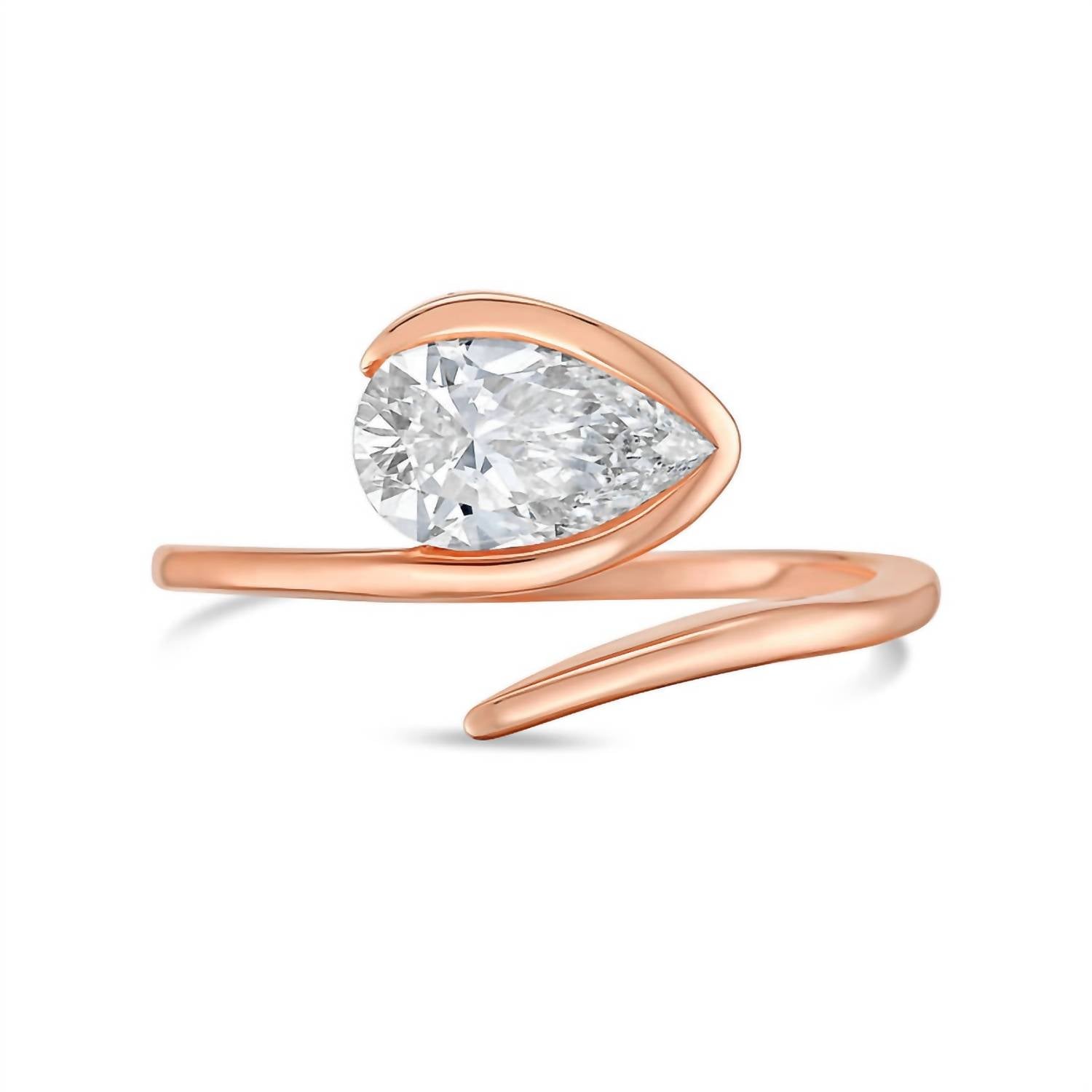 Diana M Jewels - Women's Pear Lab-Grown Diamond Fashion Ring (6.00 Ct) - Elegant