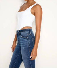 Good American - Poplin Hook Corset Top