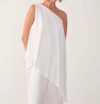 Dress To - One-shoulder Overlay Jumpsuit