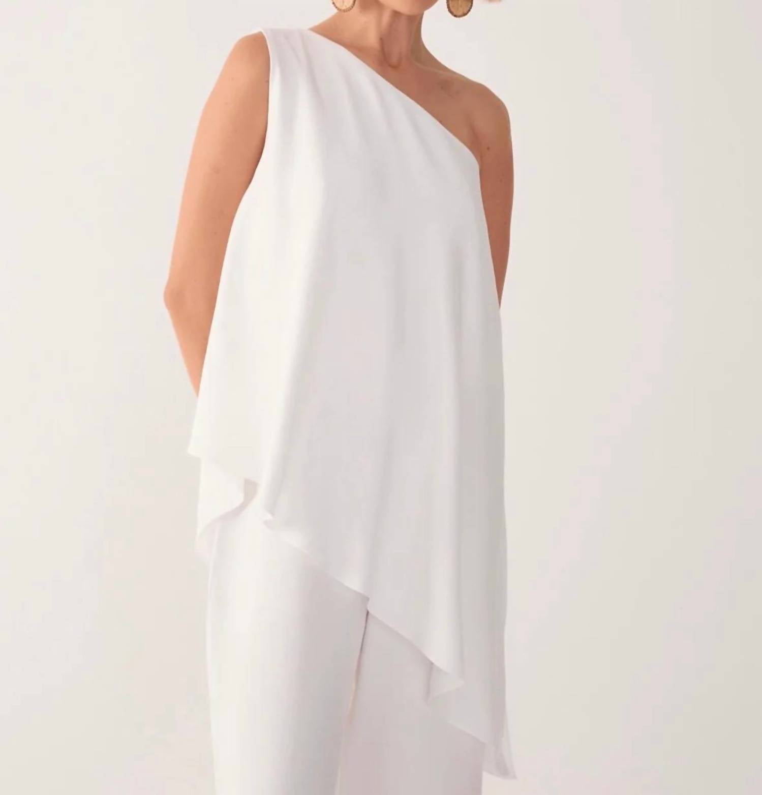 Dress To - One-shoulder Overlay Jumpsuit