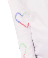 French Kyss - Heart Sleeve V Neck Top