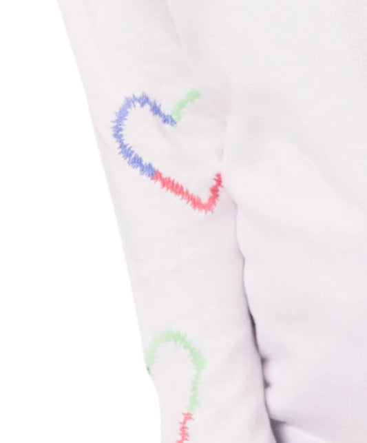 French Kyss - Heart Sleeve V Neck Top