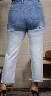 Risen - Ankle Cropped Denim Jeans
