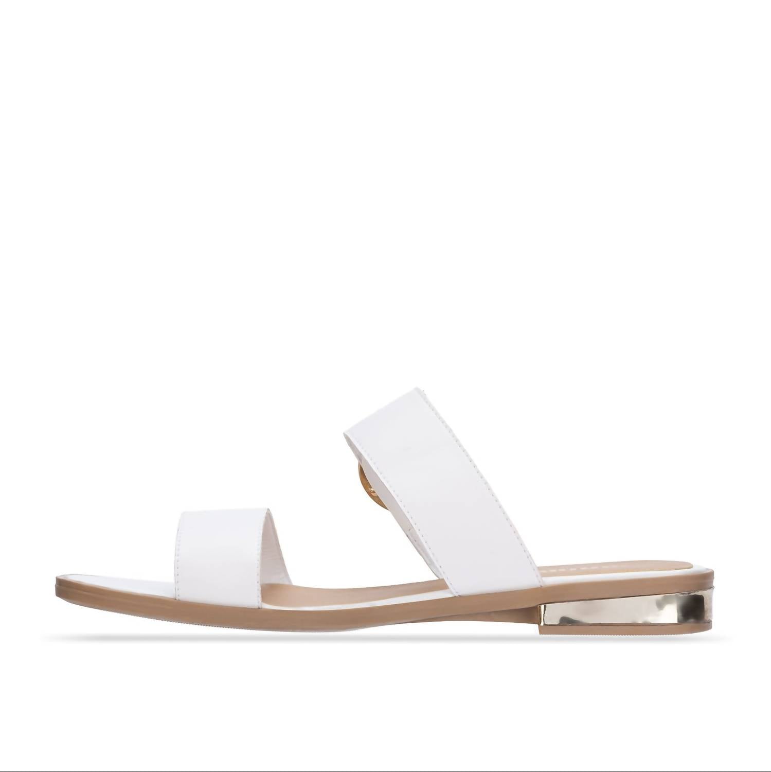 Andrea Women's Double-strap Sandal in white - women's sandal - detail view