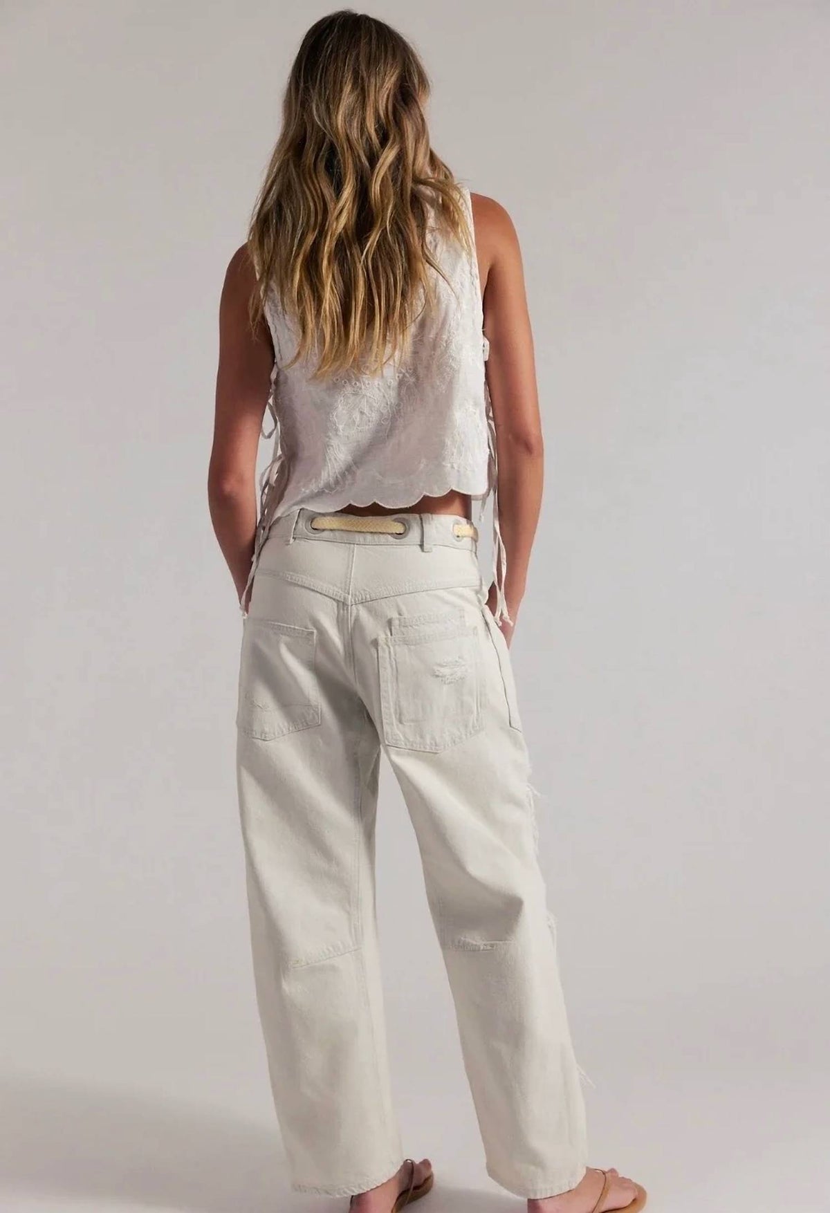 Free People - We The Free Moxie Pull-on Barrel Jeans