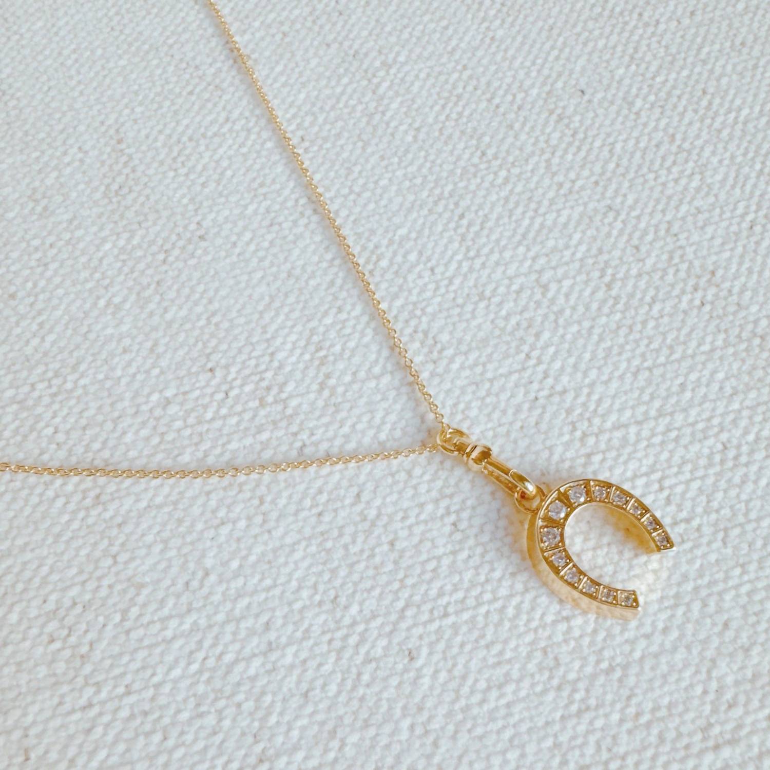 Ellison+Young - Women's Pavé Horseshoe Western Pendant Necklace