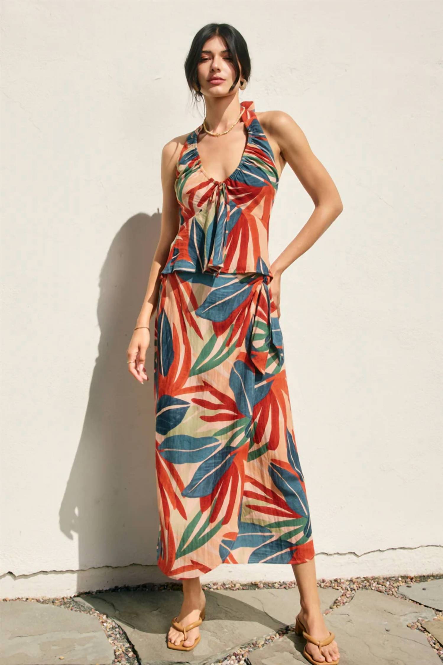 Dress Forum - Tropical Midi Wrap Skirt