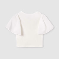 Mayoral - Girl's Fluster Sheer Sleeve Top