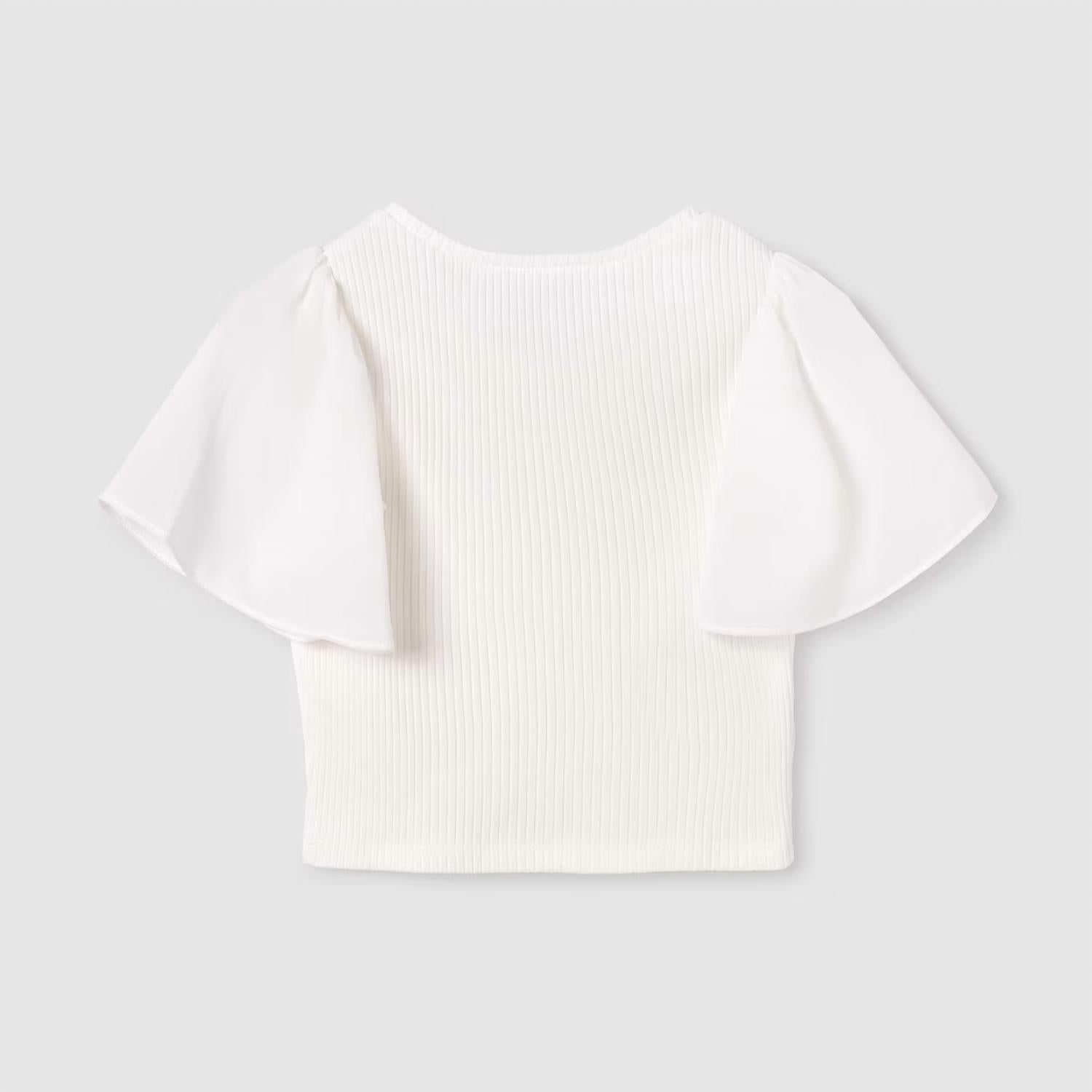 Mayoral - Girl's Fluster Sheer Sleeve Top