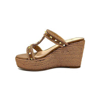 Exe Women's Valeria Wedge Sandal in bronze tan - women's sandal - view 4
