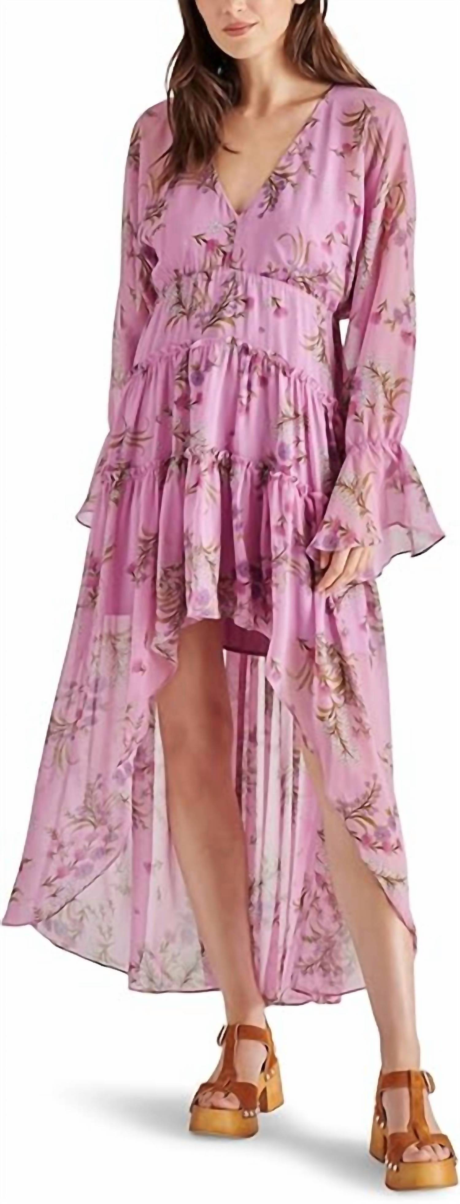 STEVE MADDEN Sol Midi Dress in purple - women's dress