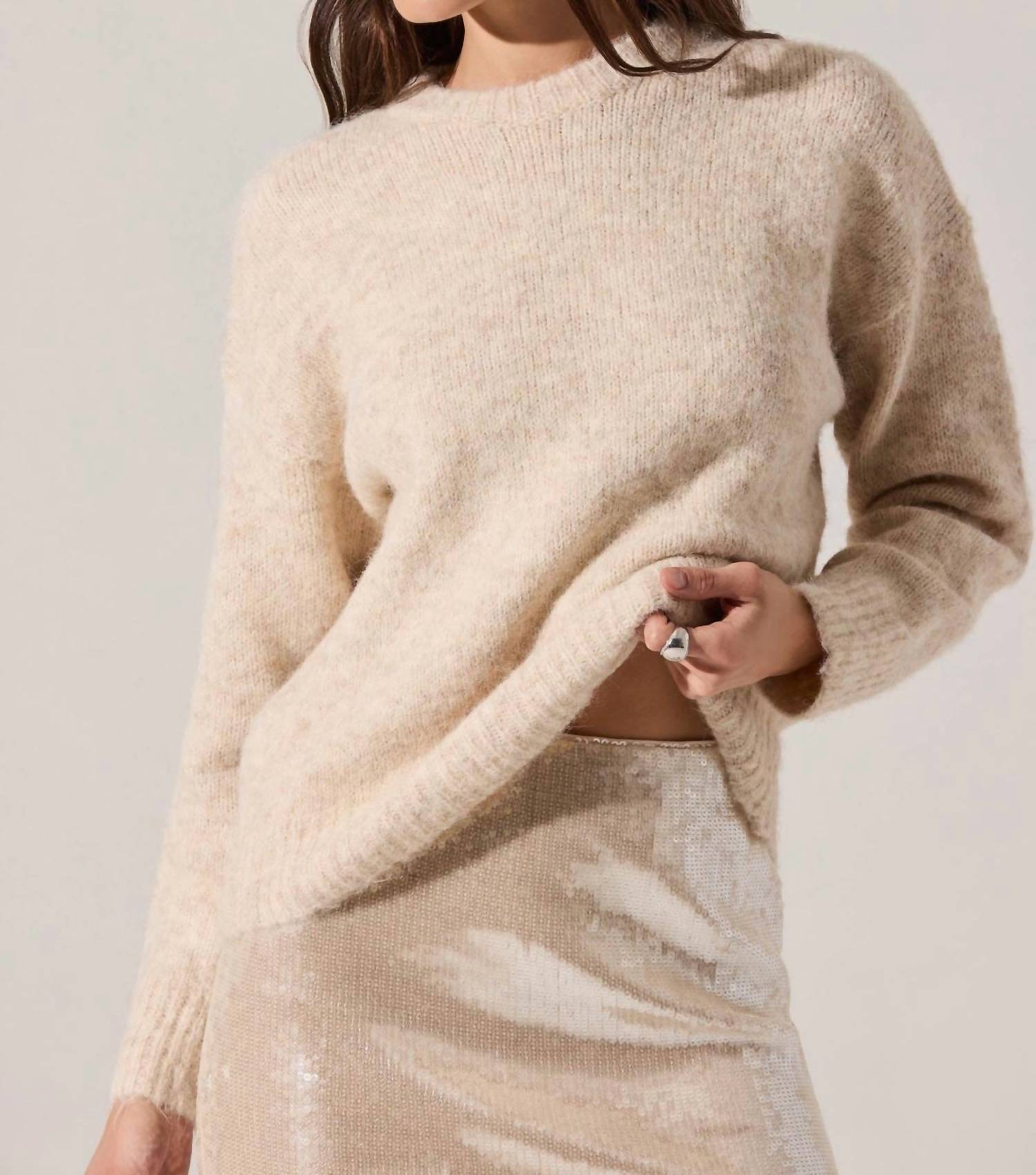 Astr - Selbie Brushed Knit Sweater