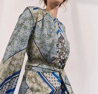 Loom London - Alida Scarf Print Maxi Dress
