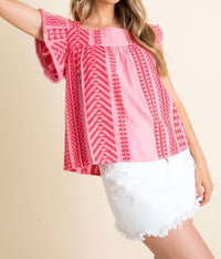Thml - Sicilian Skies Textured Top
