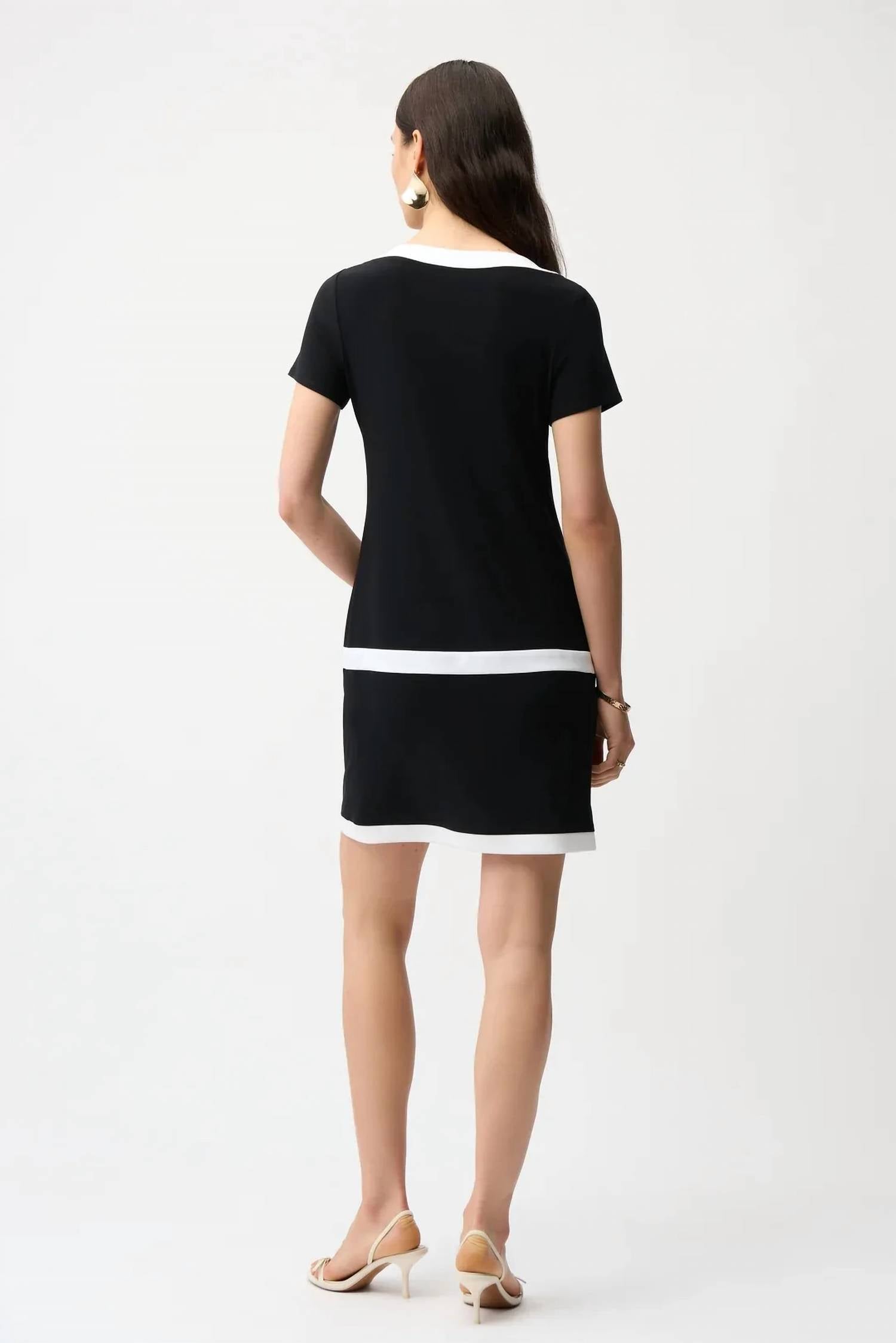 Joseph Ribkoff - Color Block Mini Sheath Dress