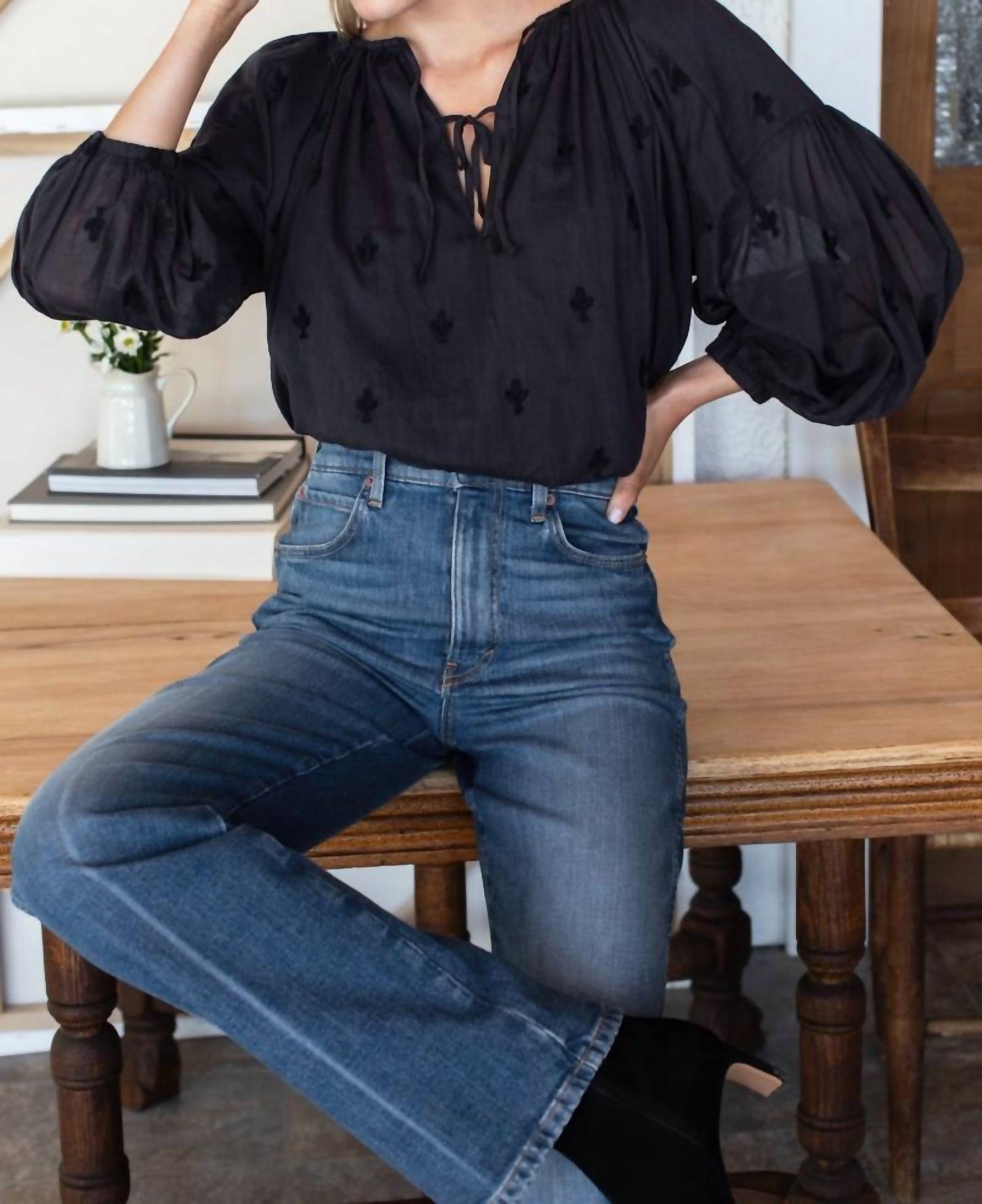 Emerson Fry - Folk embroidered Top
