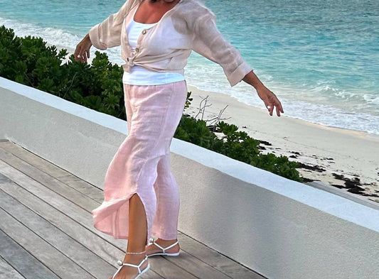 Gigi Moda - Flo Linen Capri Pants