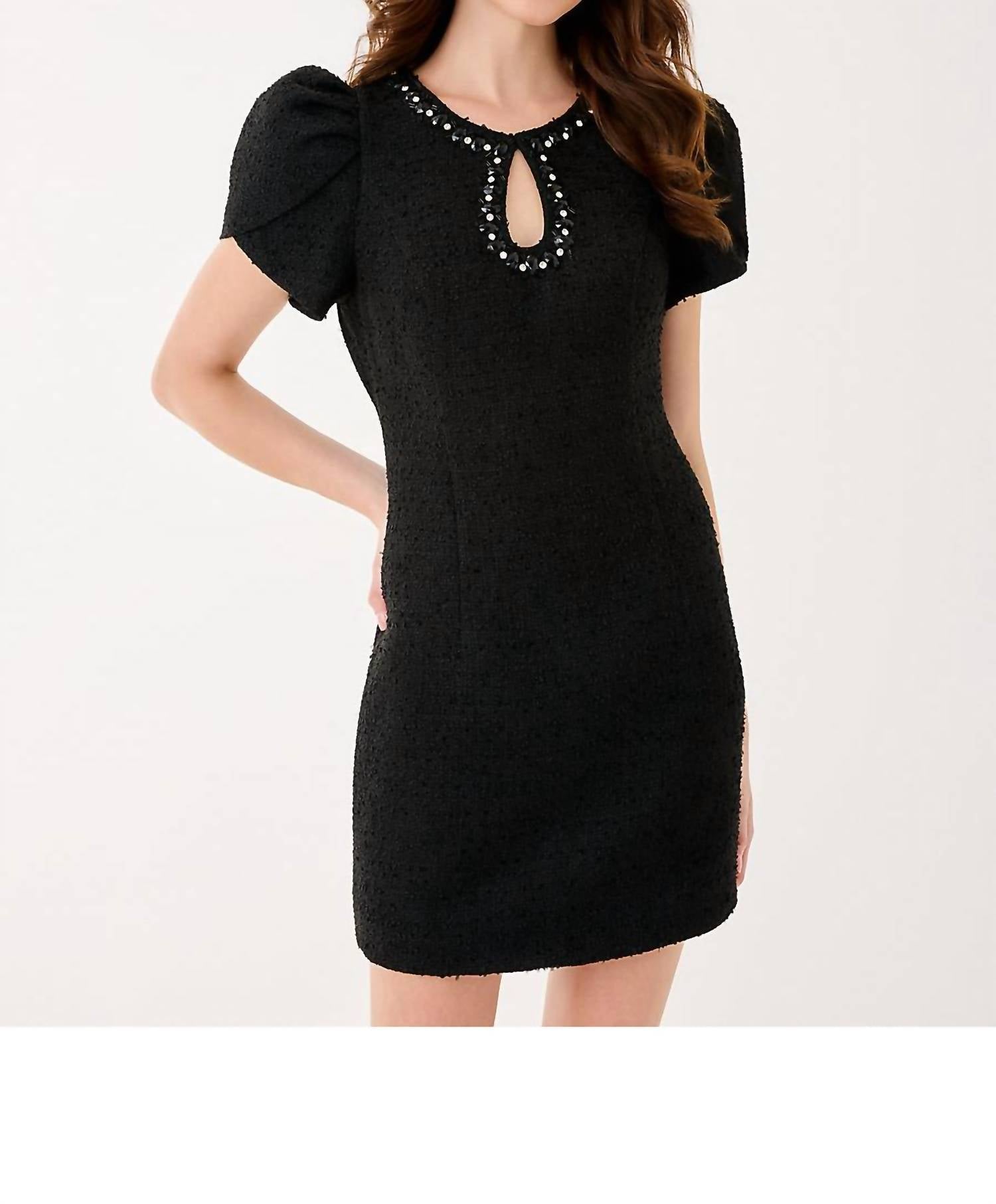 Lilly Pulitzer Emmylou Boucle Dress in noir chic chick boucle - women's dress