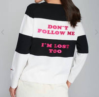 Vilagallo Women's Long Sleeves Crewneck Sweater in black - women's sweater