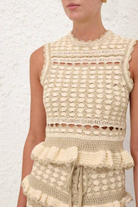 Zimmermann - Wanderlust Crochet Tank