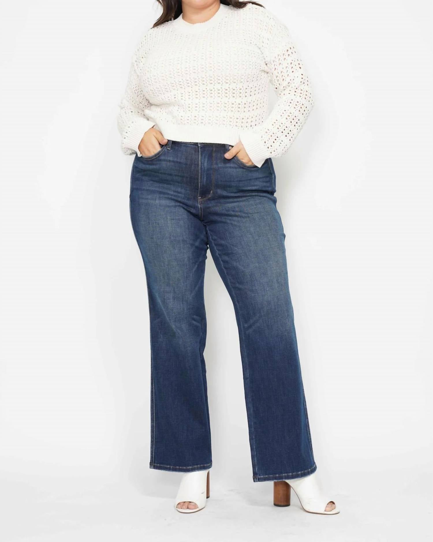 Judy Blue - High Waist Tummy Control Classic Straight Jeans - Plus
