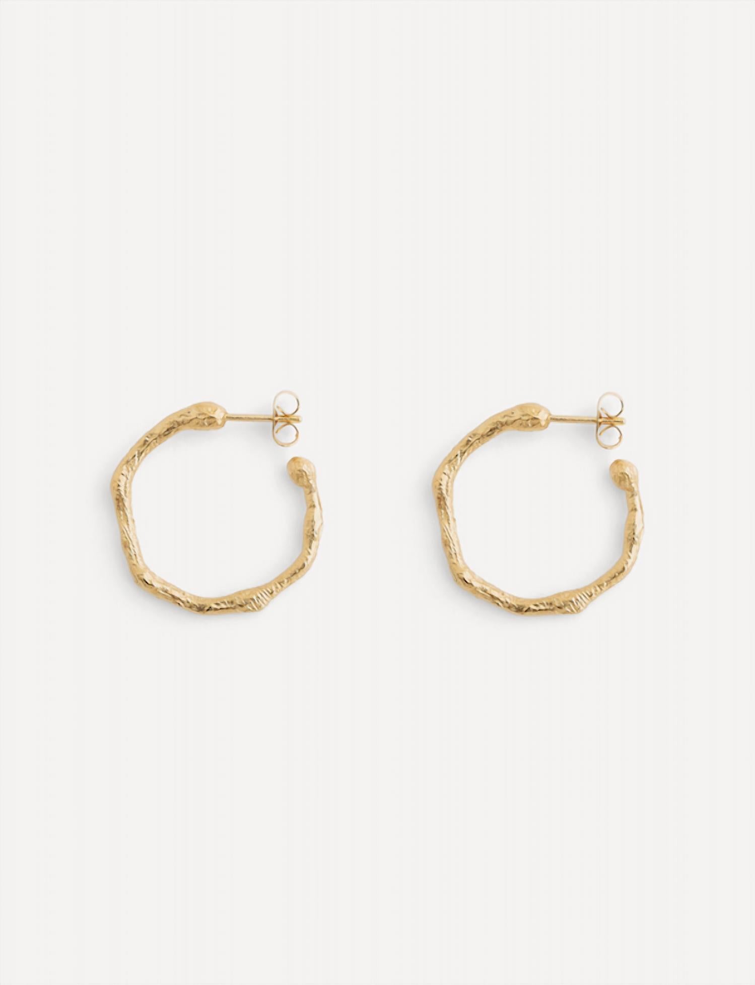 forte forte Women's Small Hoop Earrings in oro gold - women's jewelry