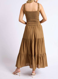 Sage The Label - Light A Fire Crinkled Maxi Dress