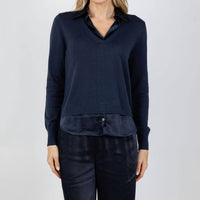 J. Society - Lyla Two Fer Pullover Sweater