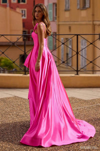 Sherri Hill - Satin Flowy Gown