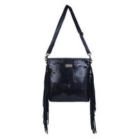 Sixtease Bags - Women's Leather Fringed Crossbody